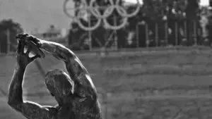 A man who won three shooting medals at the Olympics barely missed out on the gold in the Nordic combined at Norway